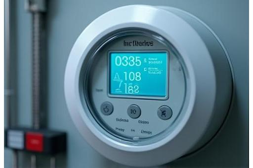 Close-up van slimme energiemeter