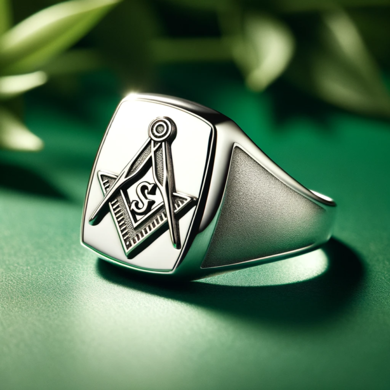 Silver Masonic Signet Ring