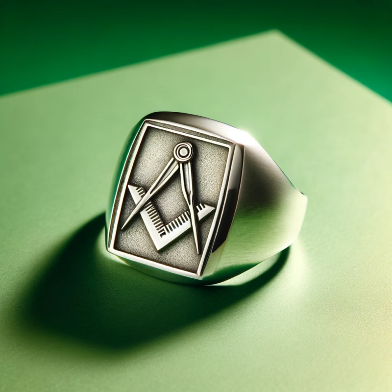 Silver Masonic Signet Ring