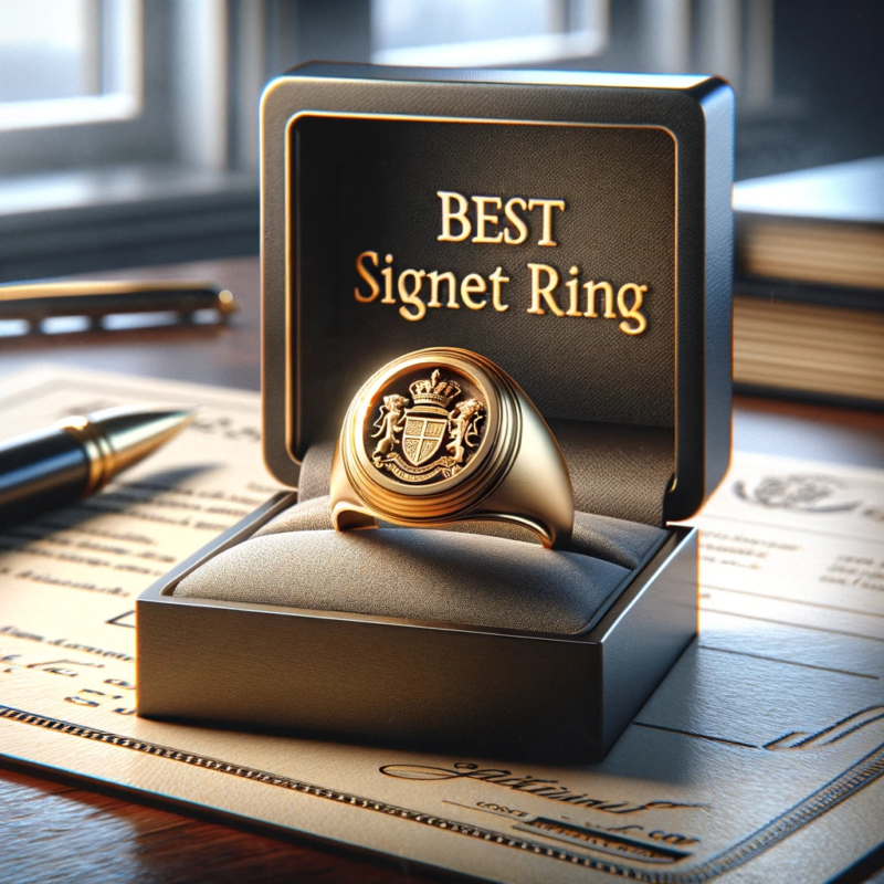 gold family crest signet ring