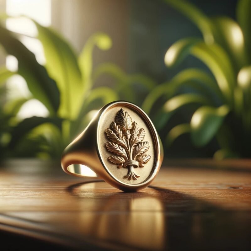 family tree oxford oval signet ring